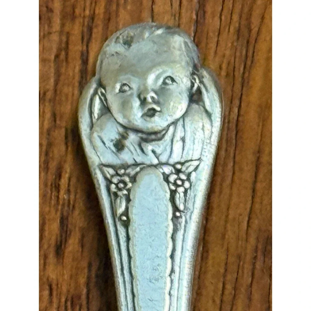 Vintage Gerber's Baby Spoon Winthrop Silver Plate Infant‎ Flatware USA Made